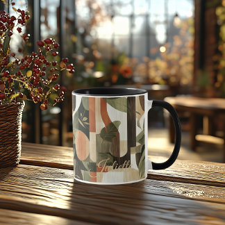 Mug Terre Botanique - Nature Abstraite Personnalisée