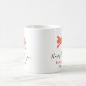 Mug Terre cuite arc bonne année nom année boho rétro (Centre)