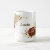 Mug terre cuite ton floral verdure (Centre)