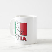 Mug Terre de drapeau de l'Italie (Devant gauche)