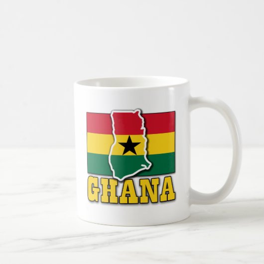 Mug Terre de drapeau du Ghana (Droite)