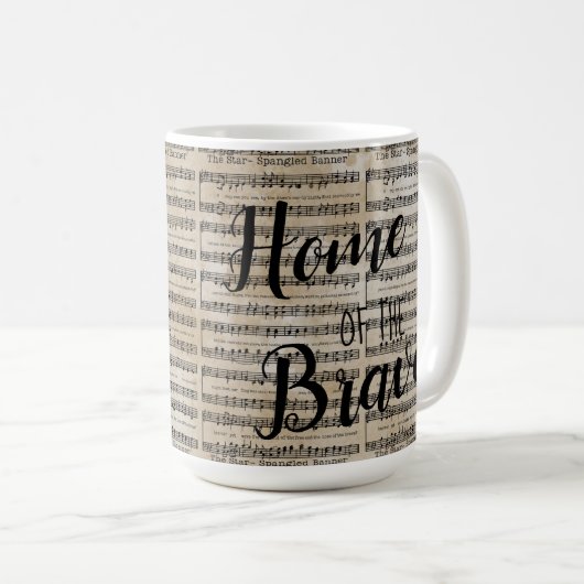 Mug Terre de la bannière libre en étoile en bois boîte (Devant droit)