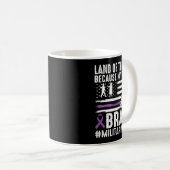 Mug Terre de l'enfant militaire courageux fier parce q (Devant droit)