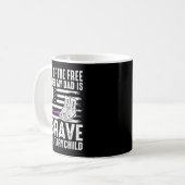 Mug Terre de l'enfant militaire courageux fier parce q (Devant gauche)