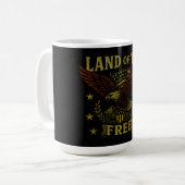 Mug Terre de liberté - Liberté américaine classique (Devant gauche)