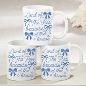 Mug Terre de liberté pour les braves Mug, 4 juillet Mu