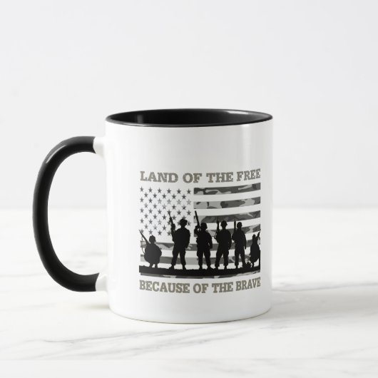 Mug Terre de libres grâce aux braves Patriotes (Gauche)