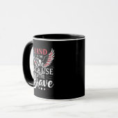 Mug Terre des Libres à cause du courageux vétéran (Devant gauche)
