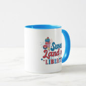 Mug Terre Douce De Liberté Patriotique (Devant droit)