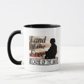 Mug Terre du libre en raison du courageux (Gauche)