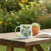 Mug Terre en forme de coeur avec Sprout Eco Love Éléga