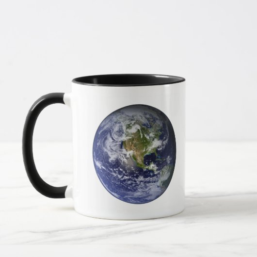 Mug Terre entière montrant l'Amérique du Nord (Gauche)