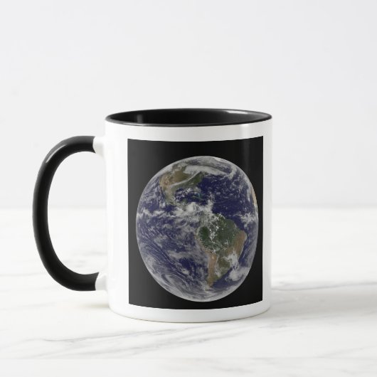 Mug Terre entière montrant l'Amérique du Nord et l'Ame (Gauche)
