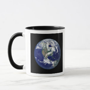 Mug Terre entièrement éclairée centrée sur l'Amérique