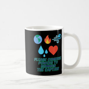 Mug Terre Feu Vent Eau Cœur Planète Drôle T Shi T Shir