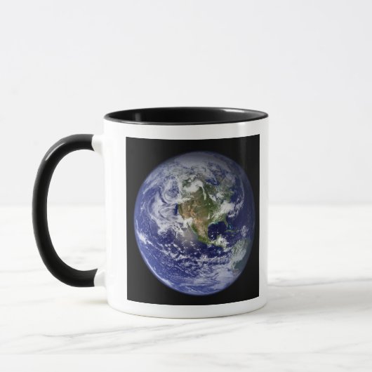 Mug Terre montrant l'hémisphère occidental (Gauche)