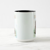 Mug Terre-Neuve Aquarelle Chien Personnalisé (Centre)