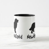Mug Terre-Neuve avec le texte frais (Centre)