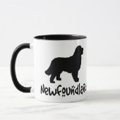 Mug Terre-Neuve avec le texte frais (Gauche)