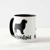 Mug Terre-Neuve avec le texte frais (Devant gauche)