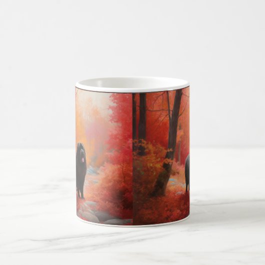 Mug Terre-Neuve en automne Leaves Fall Inspire (Centre)