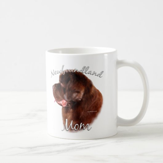 Mug Terre-Neuve (marron) Maman 2 (Droite)