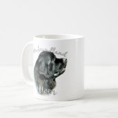 Mug Terre-Neuve (noir) Maman 2 (Devant gauche)
