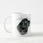 Mug Terre-Neuve (noir) Maman 2 (Gauche)
