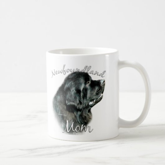 Mug Terre-Neuve (noir) Maman 2 (Droite)