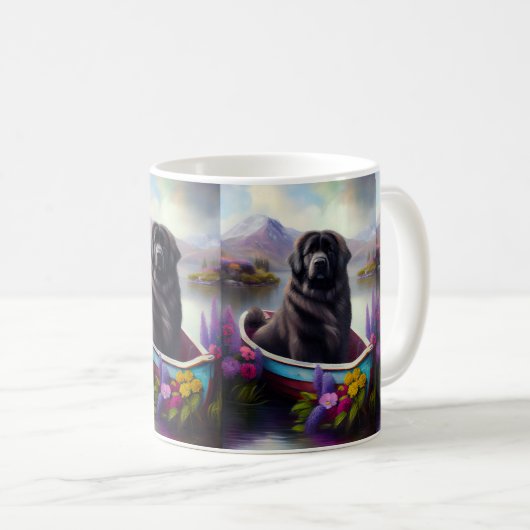 Mug Terre-Neuve sur une pédale : une aventure Pittores (Devant droit)