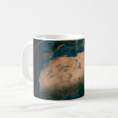 Mug Terre Pleine De L'Espace Au-Dessus Du Continent Af (Devant gauche)