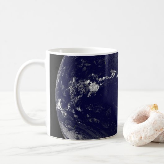 Mug Terre Pleine Montrant Diverses Tempêtes Tropicales (Avec donut)