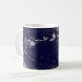 Mug Terre Pleine Montrant Diverses Tempêtes Tropicales (Devant gauche)