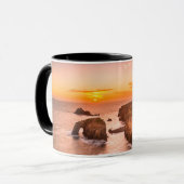 Mug Terres Fin coucher de soleil Enneys Dodnan Chevali (Devant gauche)
