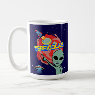 Mug terricolas - aliéné effrayé des humains