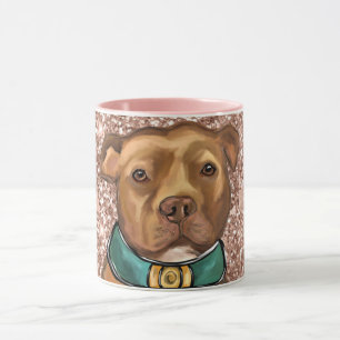 MUG TERRIER AMÉRICAIN DU STAFFORDSHIRE