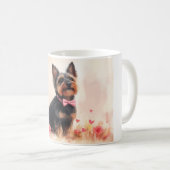 Mug Terrier Australien avec des Roses - Saint-Valentin (Devant droit)