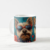 Mug Terrier Australien Cœurs Saint-Valentin (Devant gauche)