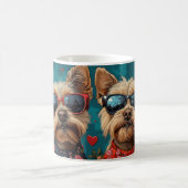 Mug Terrier Australien Cœurs Saint-Valentin (Centre)