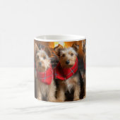 Mug Terrier australien près du feu Noël (Centre)