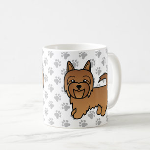 Mug Terrier Australien Rouge Chien de Dessin Animé Mig