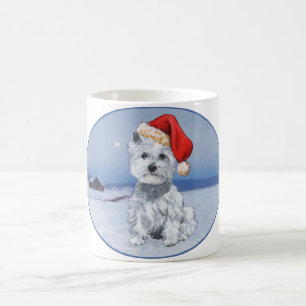 Mug Terrier Blanc de West Highland à Noël