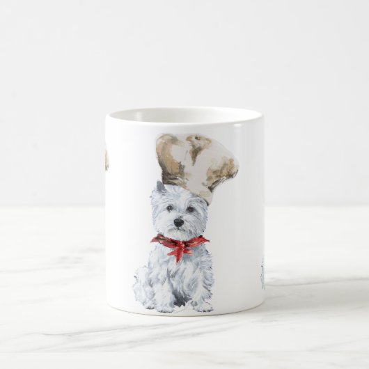Mug Terrier Blanc de West Highland Chef (Centre)