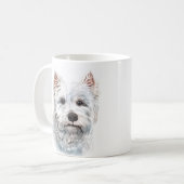 Mug Terrier blanc personnalisé West Highland (Devant gauche)