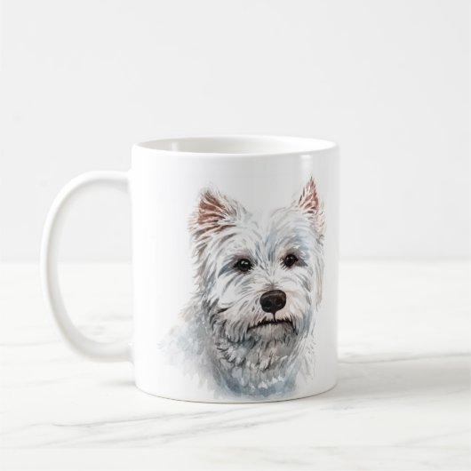 Mug Terrier blanc personnalisé West Highland (Gauche)