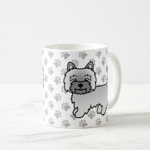Mug Terrier Cairn Gris Chien de Dessin Animé Mignon