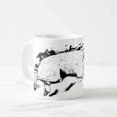 Mug Terrier de garde sur la couverture hivernale (Devant gauche)