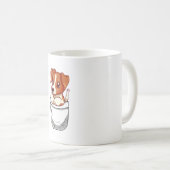 Mug Térrier de Jack Russell mignon de poche (Devant droit)