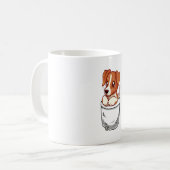 Mug Térrier de Jack Russell mignon de poche (Devant gauche)