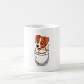 Mug Térrier de Jack Russell mignon de poche (Centre)